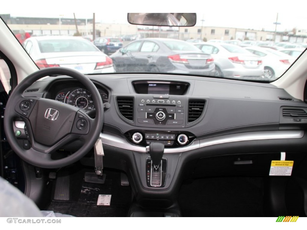 2015 CR-V LX AWD - Obsidian Blue Pearl / Gray photo #4