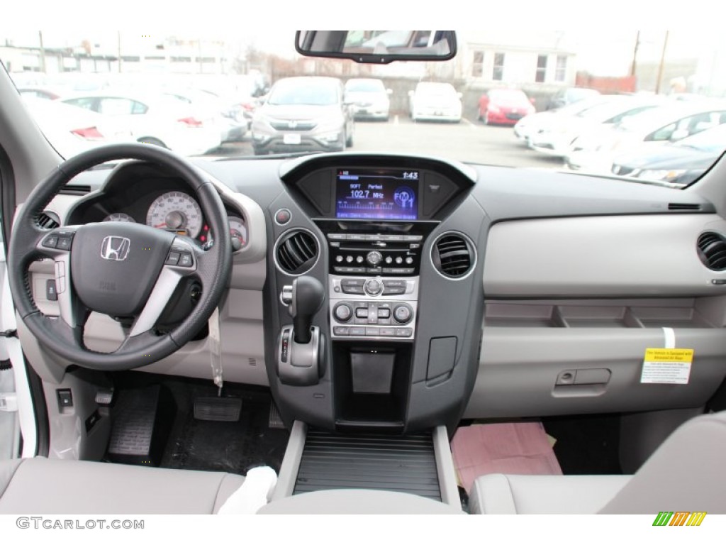 2015 Pilot EX-L 4WD - Taffeta White / Gray photo #4