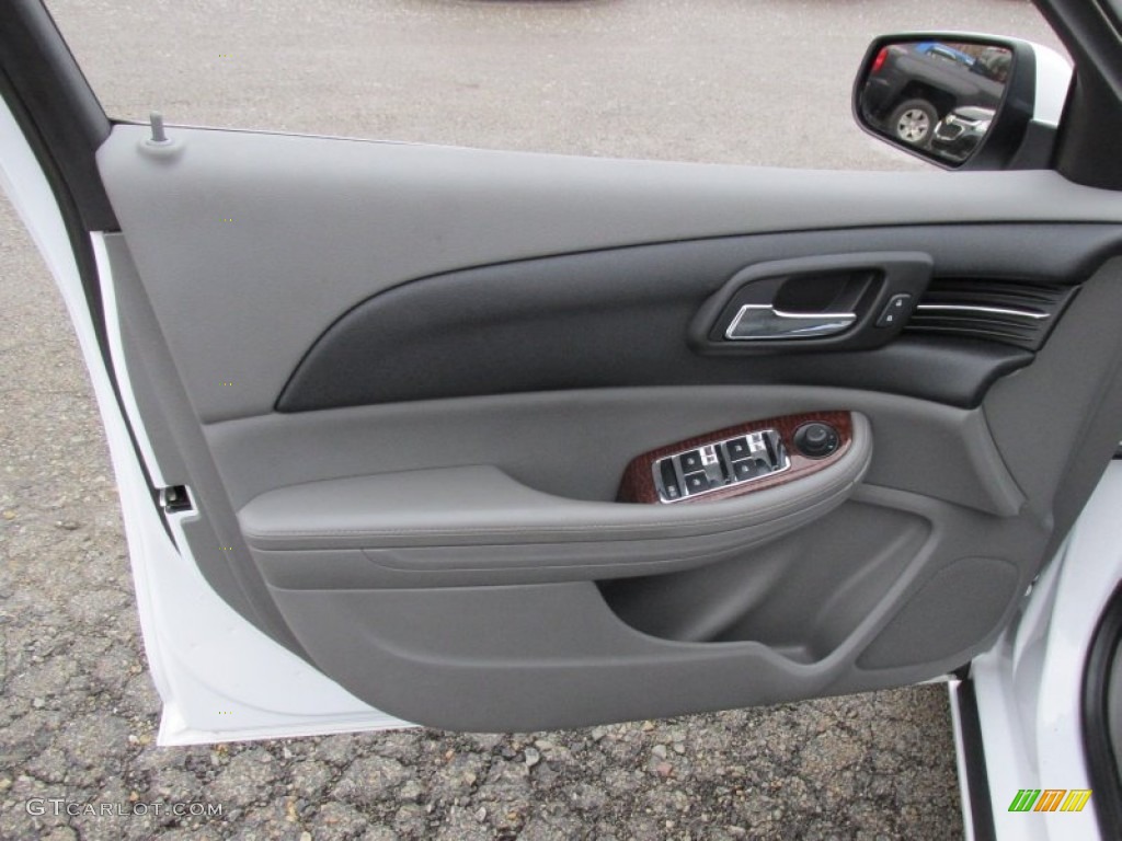 2013 Chevrolet Malibu LT Jet Black/Titanium Door Panel Photo #100088038