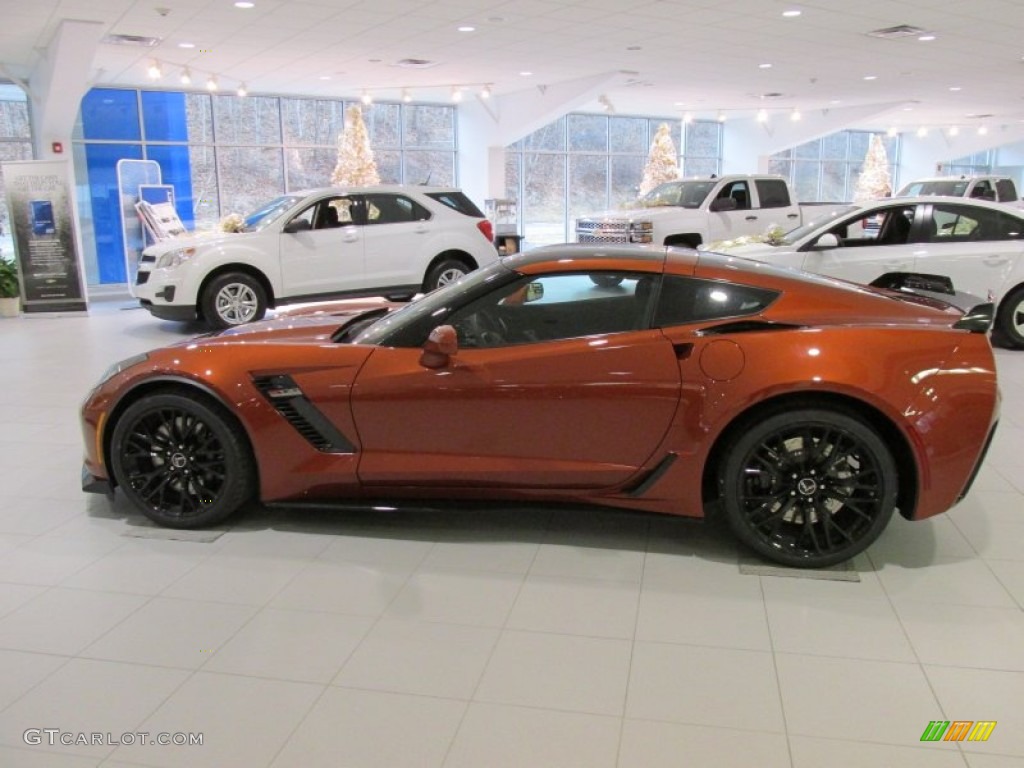 2015 Corvette Z06 Coupe - Daytona Sunrise Orange Metallic / Jet Black photo #10