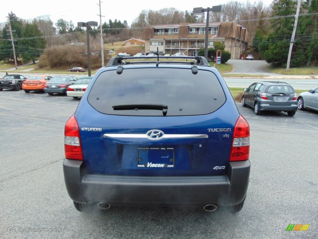 2006 Tucson GLS V6 4x4 - Nautical Blue Metallic / Gray photo #4