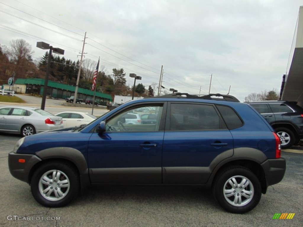 2006 Tucson GLS V6 4x4 - Nautical Blue Metallic / Gray photo #6