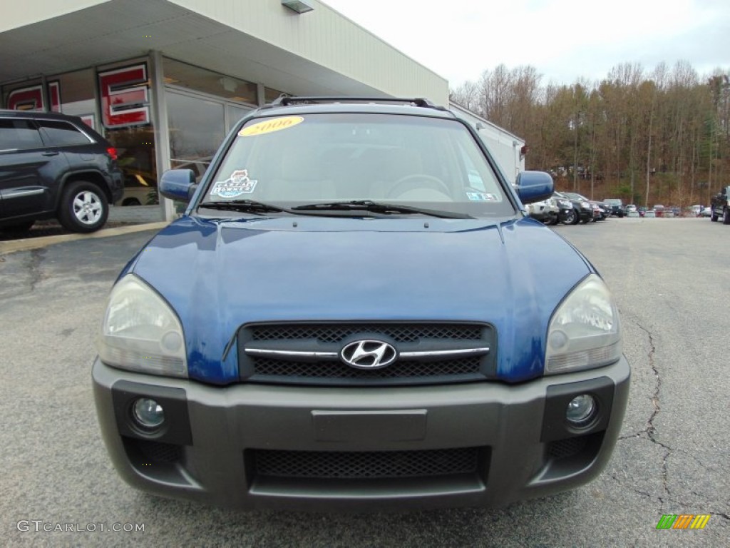 2006 Tucson GLS V6 4x4 - Nautical Blue Metallic / Gray photo #8