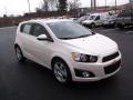 2015 White Diamond Tricoat Chevrolet Sonic LTZ Hatchback  photo #6