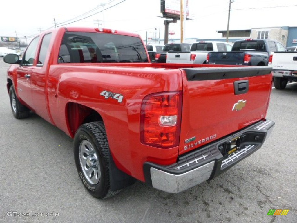 Victory Red 2010 Chevrolet Silverado 1500 Extended Cab 4x4 Exterior Photo #100096957