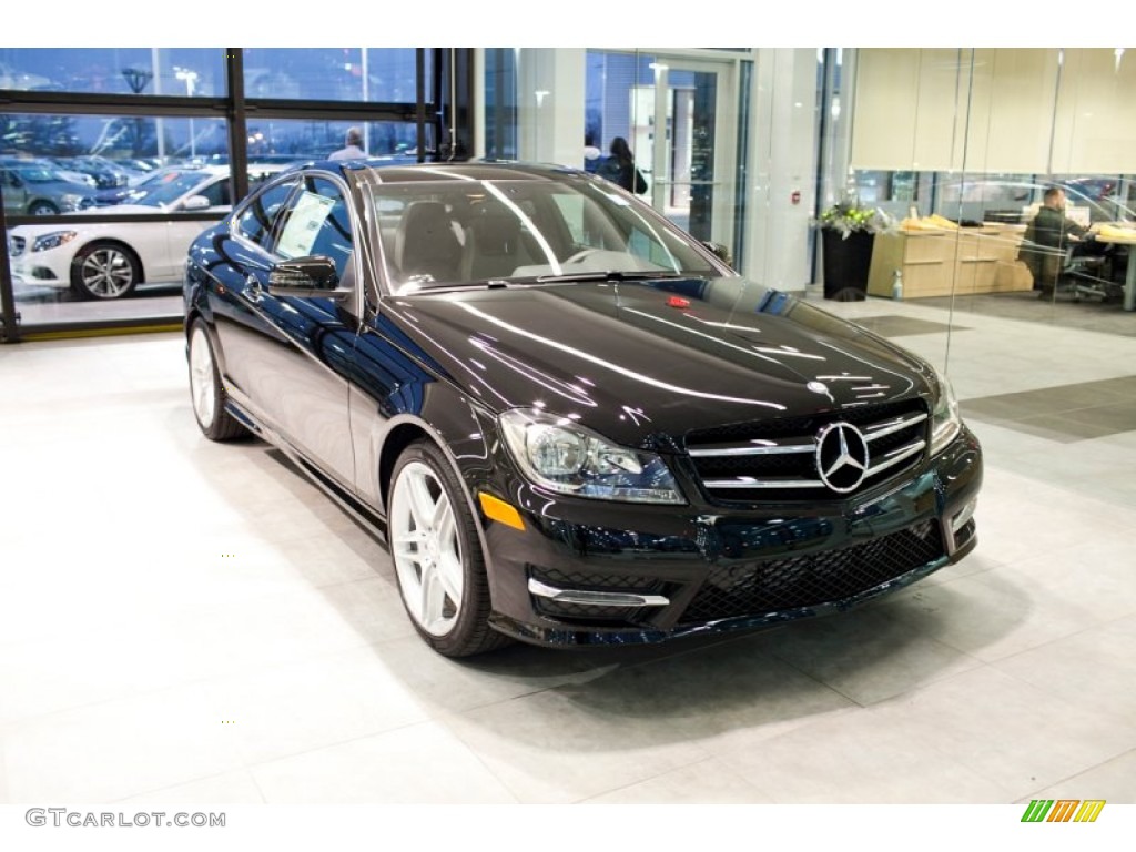 2015 C 250 Coupe - Black / Black photo #1