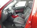 Black/Red 2015 Nissan Juke SV AWD Interior Color
