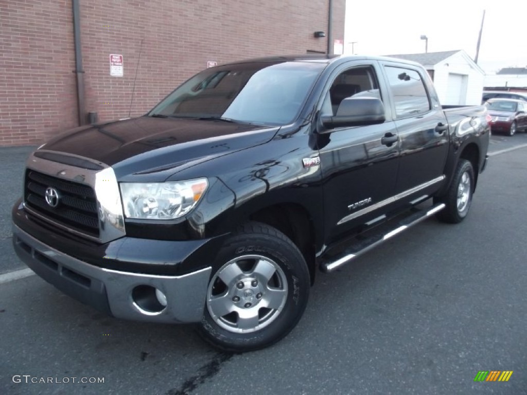 2008 Tundra SR5 CrewMax 4x4 - Black / Black photo #1