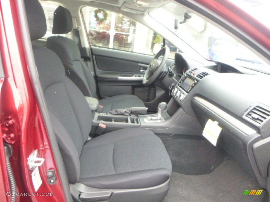 Black Interior 2015 Subaru Impreza 2.0i Premium 4 Door Photo #100101588