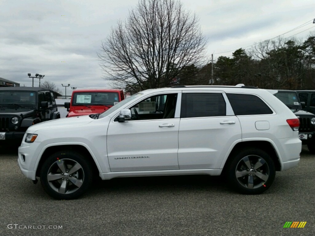 Bright White 2015 Jeep Grand Cherokee Overland 4x4 Exterior Photo #100101610