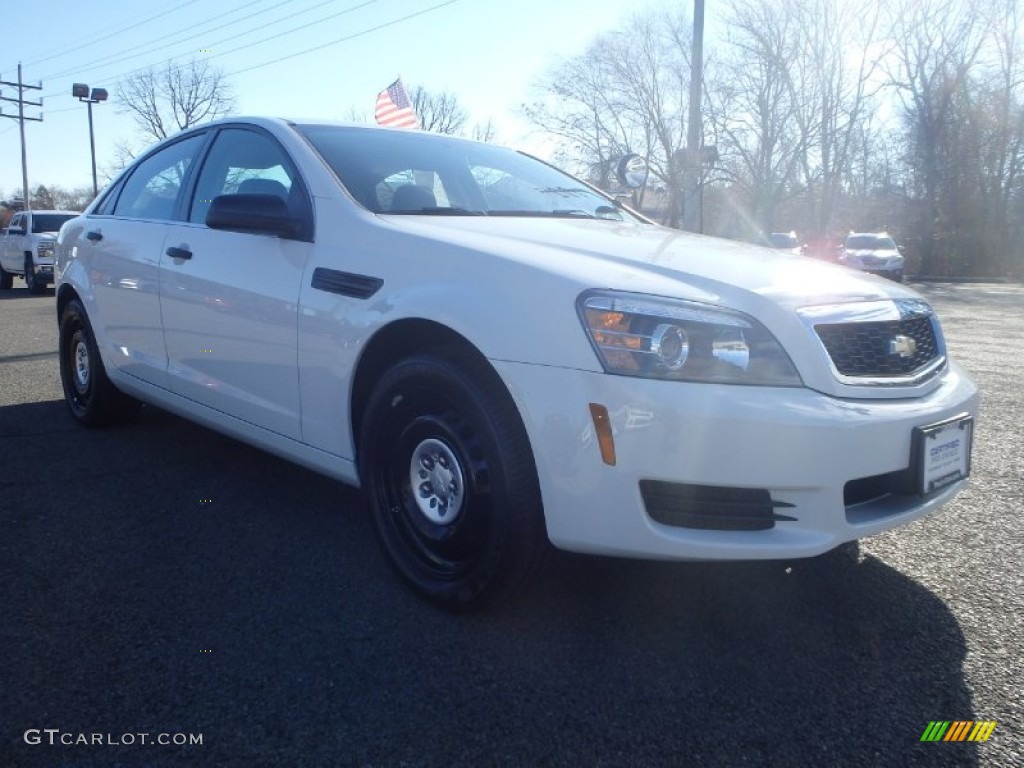 2014 Caprice Police Sedan - White / Black photo #3
