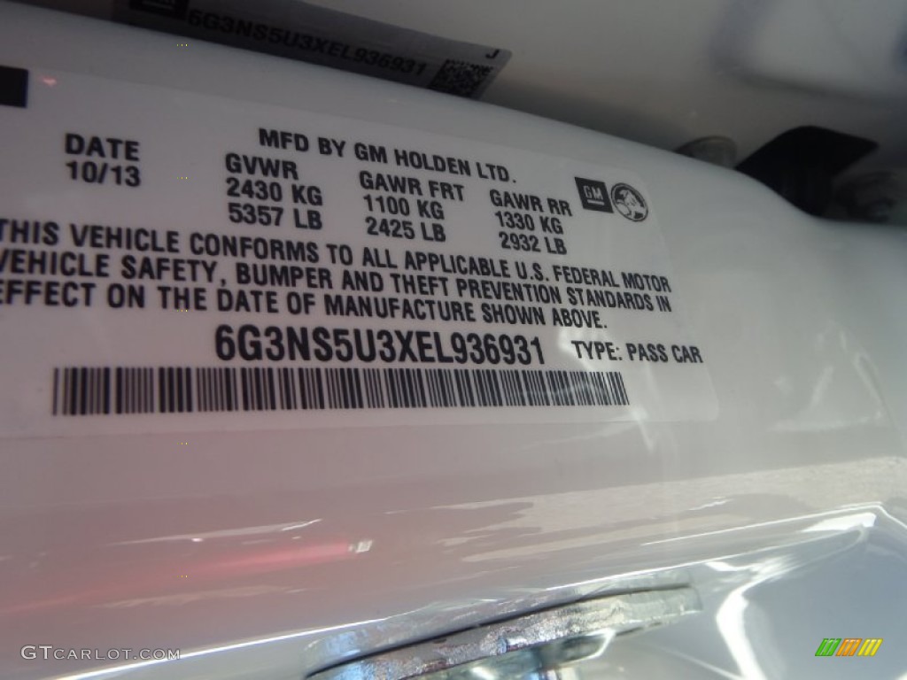 2014 Caprice Police Sedan - White / Black photo #26
