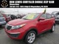 2012 Signal Red Kia Sportage LX AWD  photo #1