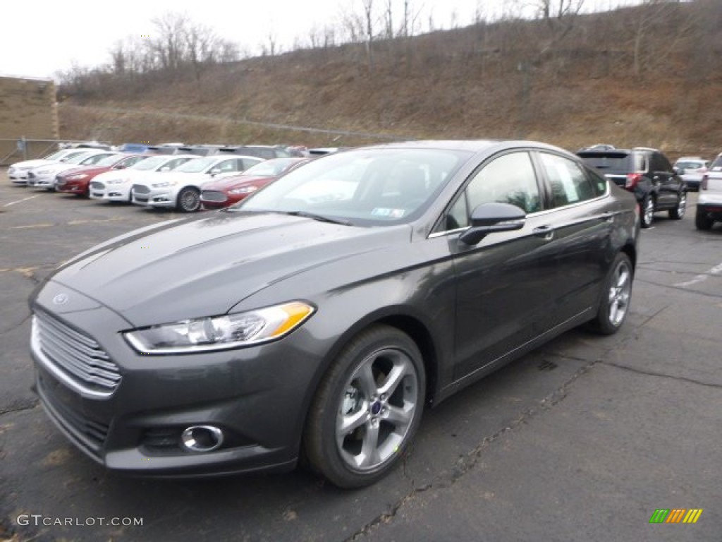 2015 Fusion SE AWD - Magnetic Metallic / Charcoal Black photo #5