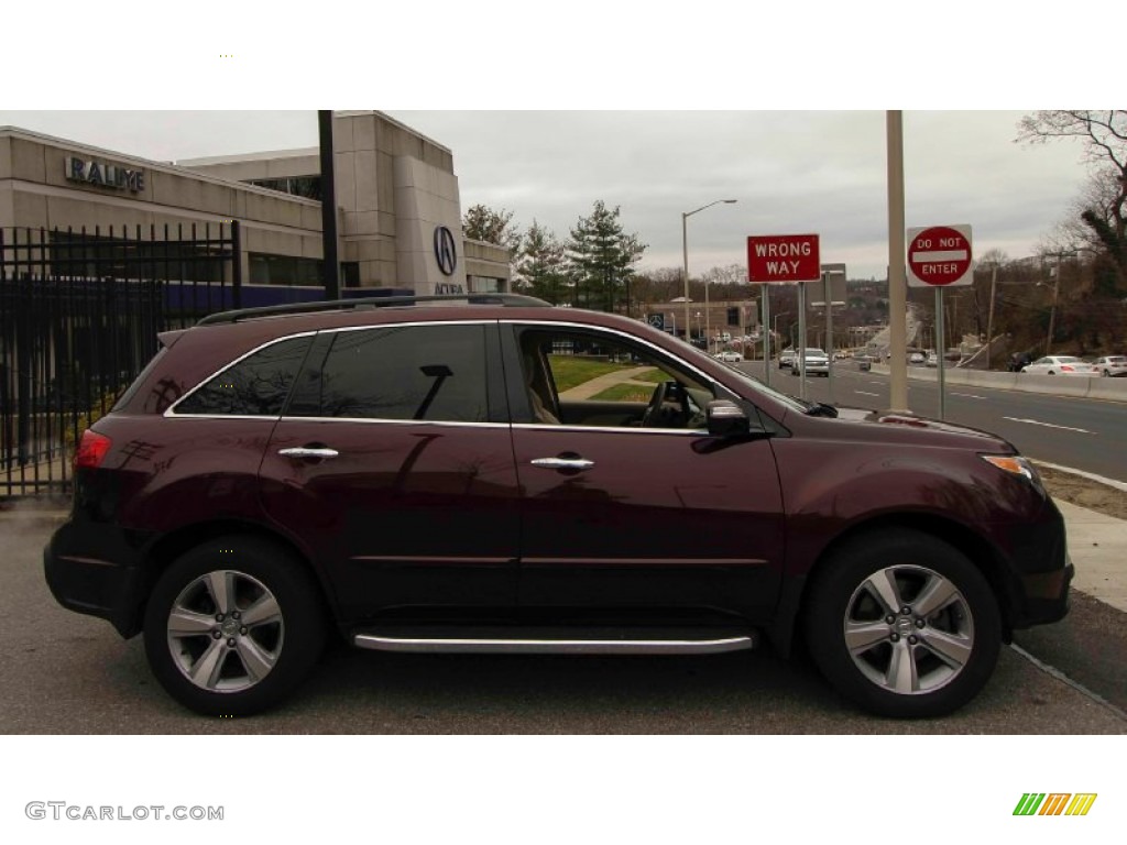 2013 MDX SH-AWD Technology - Dark Cherry Pearl / Parchment photo #3