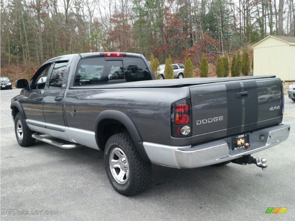 2002 Ram 1500 SLT Quad Cab 4x4 - Graphite Metallic / Dark Slate Gray photo #12