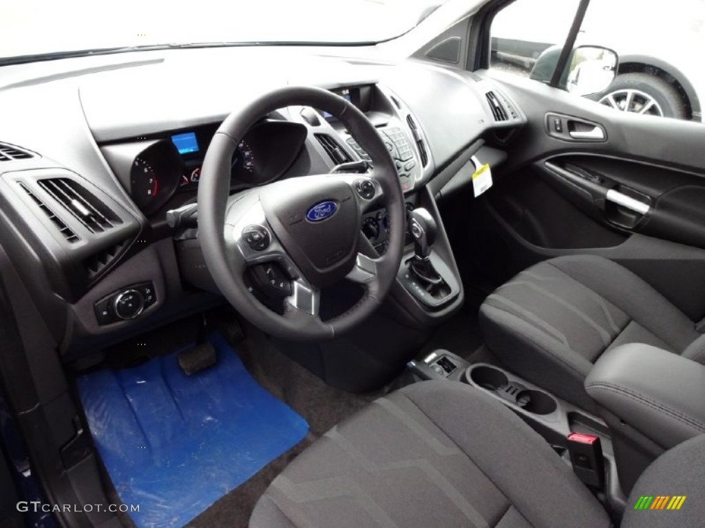 Charcoal Black Cloth Interior 2015 Ford Transit Connect XLT Wagon Photo #100109324