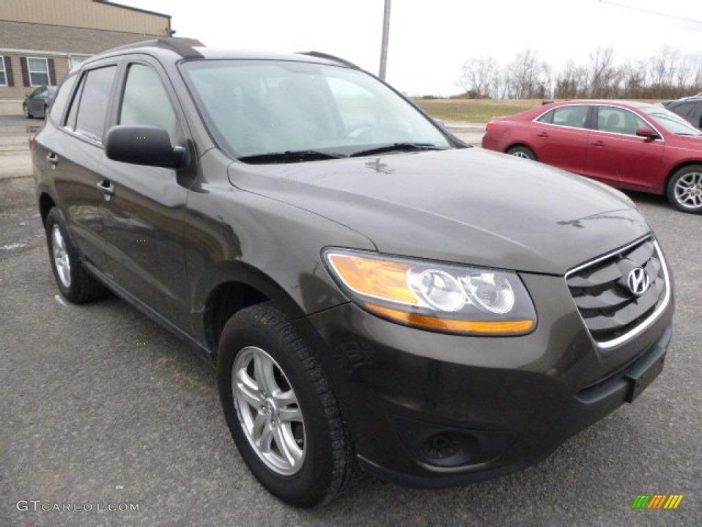 2011 Santa Fe GLS AWD - Espresso Brown / Beige photo #1