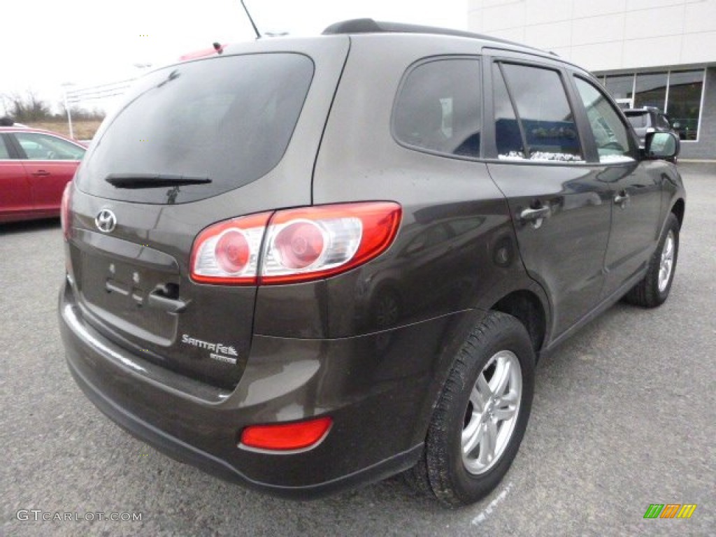 2011 Santa Fe GLS AWD - Espresso Brown / Beige photo #2