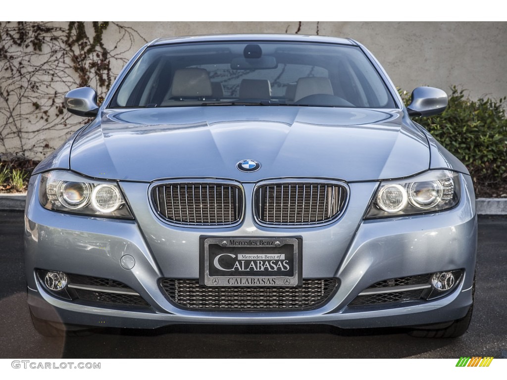 2009 3 Series 335i Sedan - Space Grey Metallic / Beige photo #2