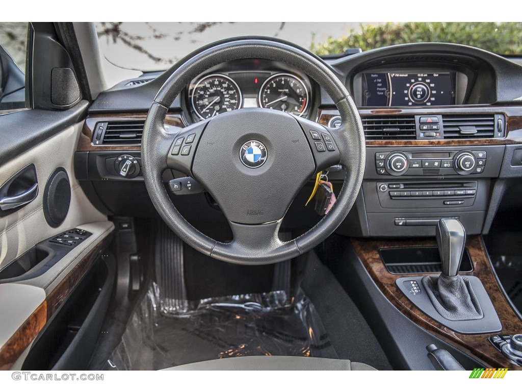 2009 3 Series 335i Sedan - Space Grey Metallic / Beige photo #4