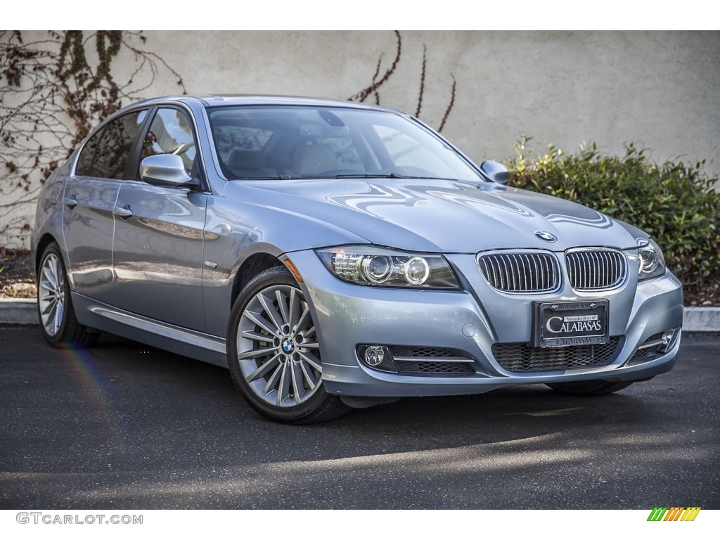 2009 3 Series 335i Sedan - Space Grey Metallic / Beige photo #12