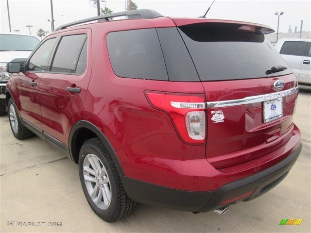 2015 Explorer FWD - Ruby Red / Medium Light Stone photo #4