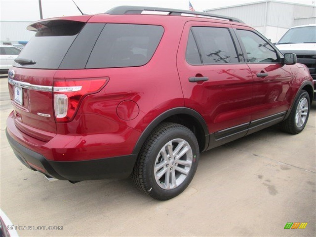 2015 Explorer FWD - Ruby Red / Medium Light Stone photo #6