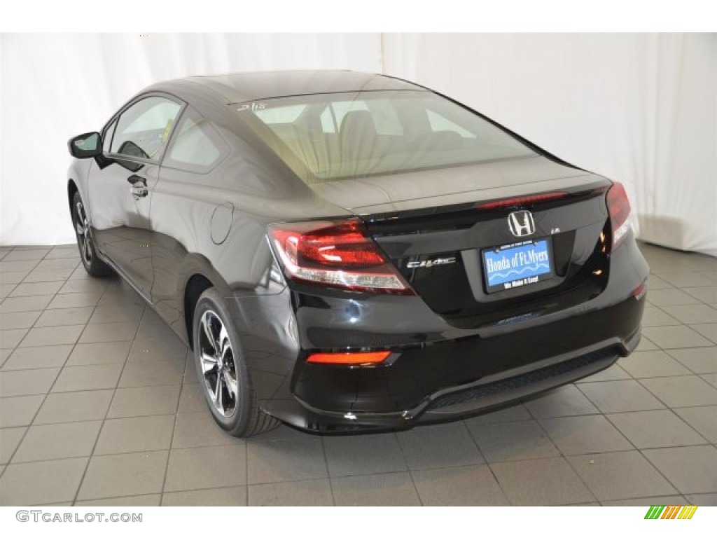 2015 Civic EX Coupe - Crystal Black Pearl / Black photo #5
