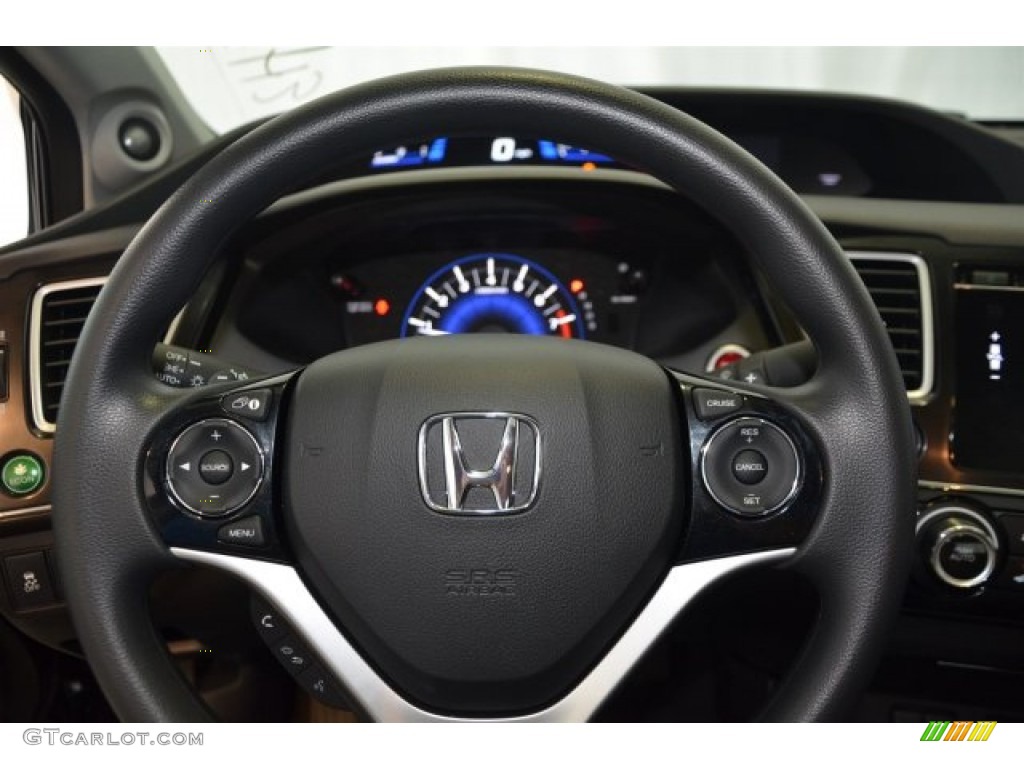 2015 Civic EX Coupe - Crystal Black Pearl / Black photo #21