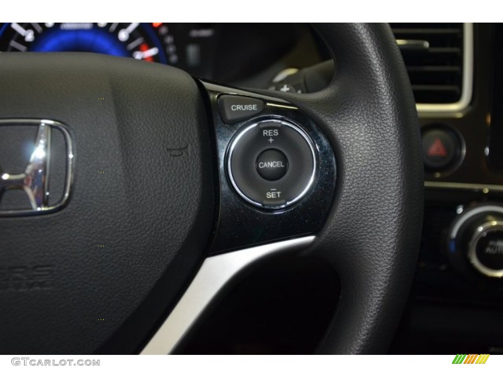 2015 Civic EX Coupe - Crystal Black Pearl / Black photo #22