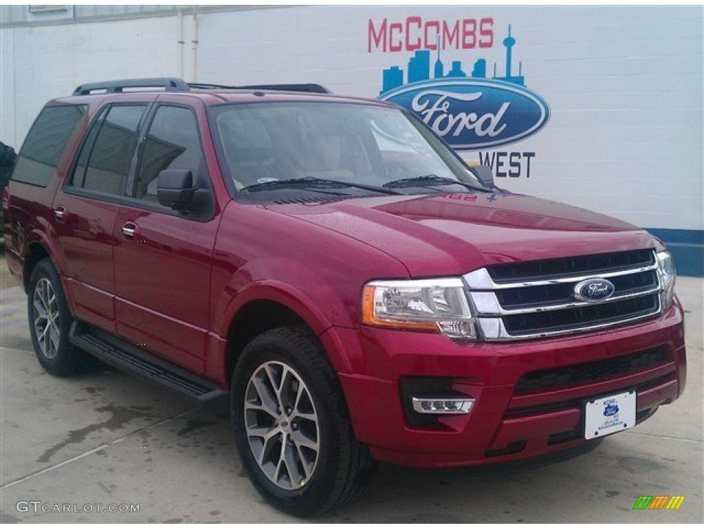 2015 Expedition XLT - Ruby Red Metallic / Dune photo #1