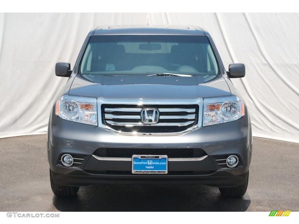 2015 Pilot EX-L - Modern Steel Metallic / Black photo #2