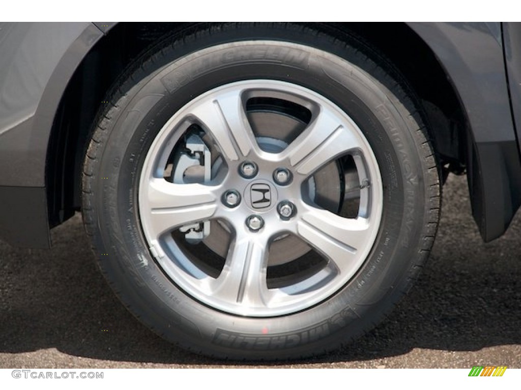 2015 Pilot EX-L - Modern Steel Metallic / Black photo #7