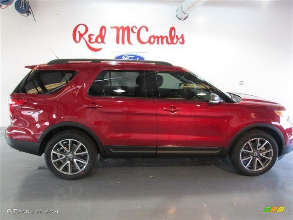2015 Explorer XLT - Ruby Red / Charcoal Black photo #9