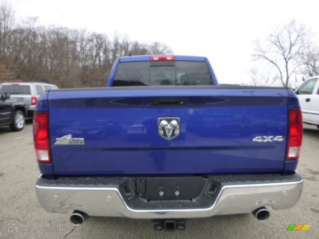 2015 1500 Big Horn Quad Cab 4x4 - Blue Streak Pearl / Black/Diesel Gray photo #5