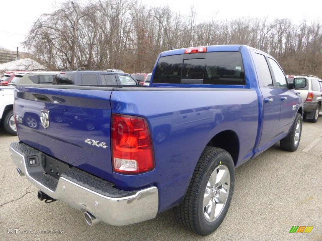 2015 1500 Big Horn Quad Cab 4x4 - Blue Streak Pearl / Black/Diesel Gray photo #7