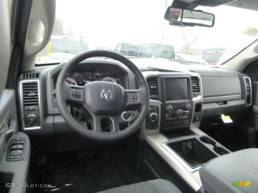 2015 1500 Big Horn Quad Cab 4x4 - Blue Streak Pearl / Black/Diesel Gray photo #16