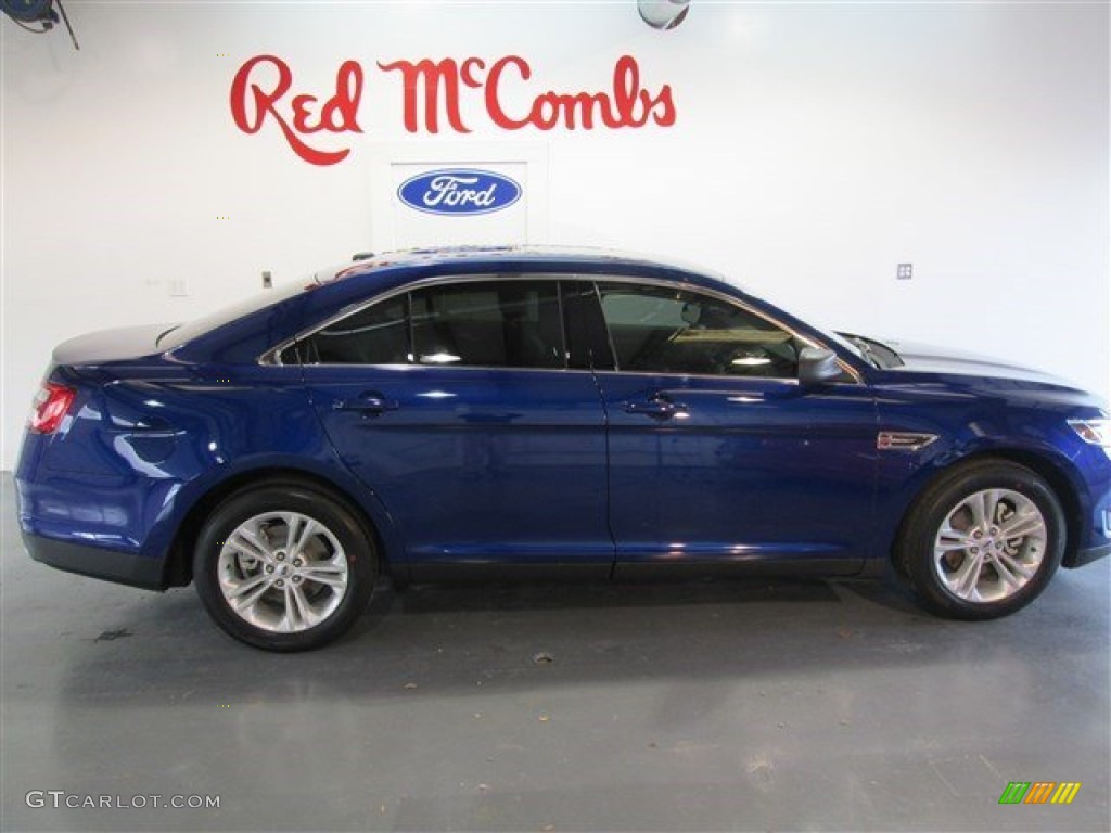2015 Taurus SE - Deep Impact Blue Metallic / Dune photo #8