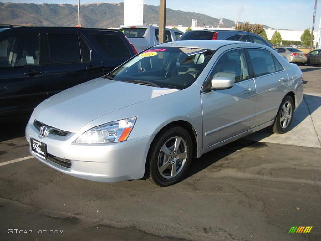 2005 Accord Hybrid Sedan - Silver Frost Metallic / Gray photo #1