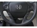 Ivory 2015 Honda Accord Touring V6 Sedan Steering Wheel