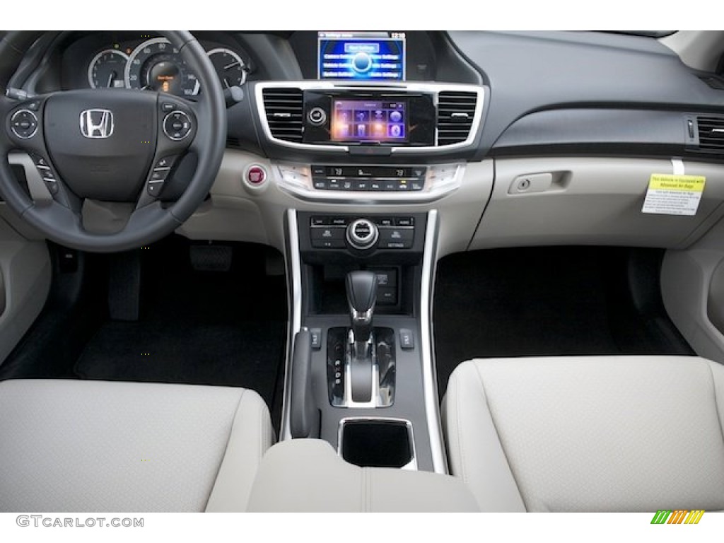 2015 Honda Accord Touring V6 Sedan Ivory Dashboard Photo #100121366