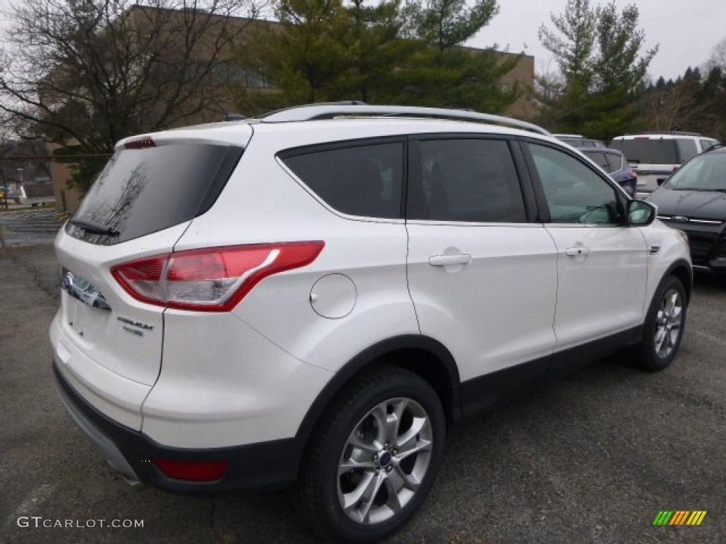 2015 Escape Titanium 4WD - White Platinum Metallic Tri-Coat / Charcoal Black photo #2