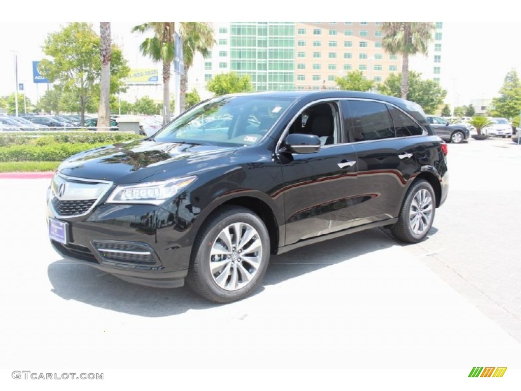 2015 MDX Technology - Crystal Black Pearl / Ebony photo #3