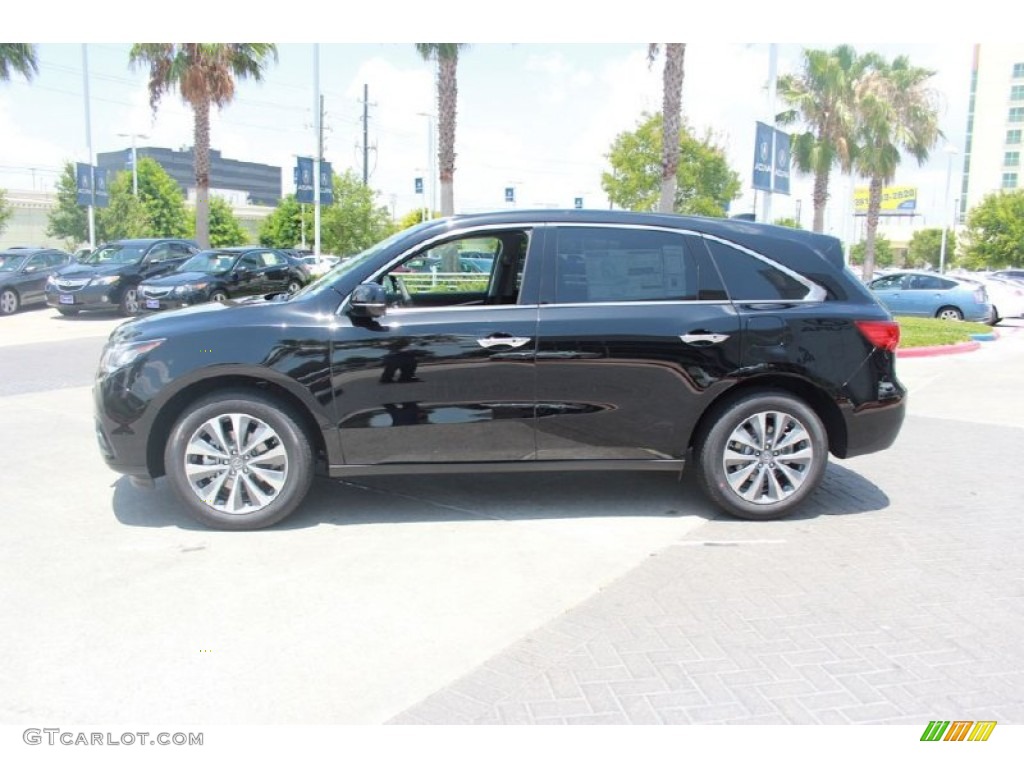 2015 MDX Technology - Crystal Black Pearl / Ebony photo #4