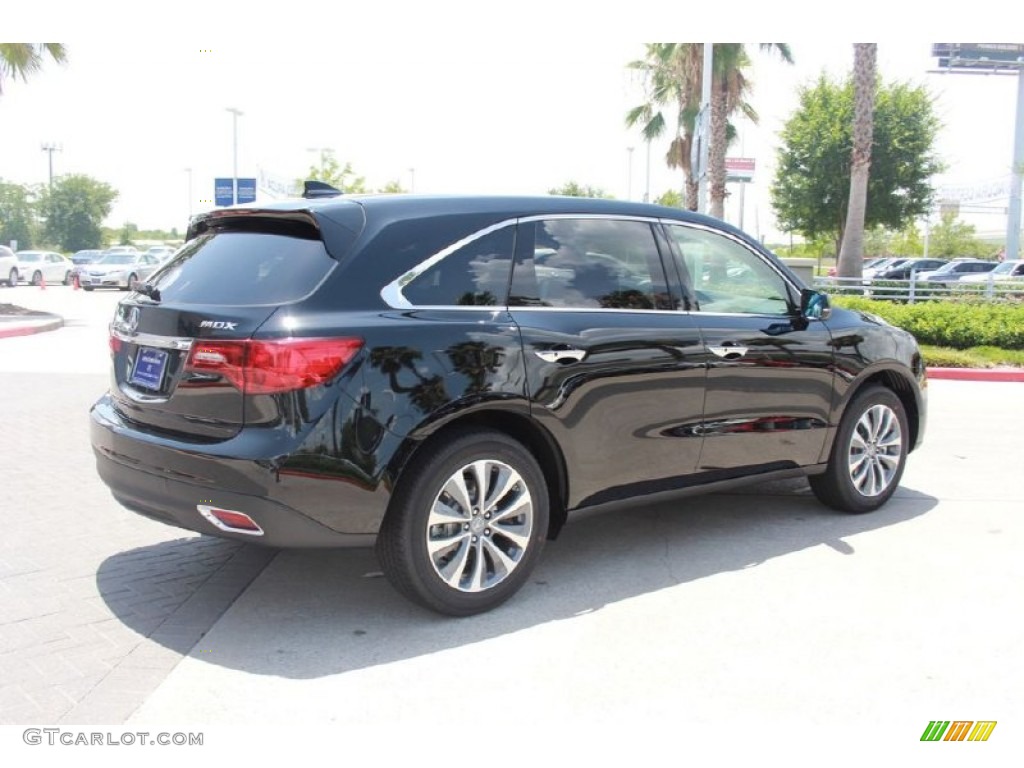 2015 MDX Technology - Crystal Black Pearl / Ebony photo #7