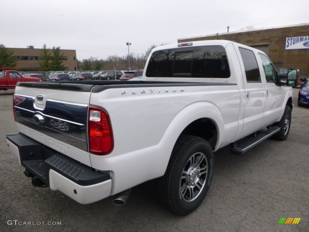 2015 F250 Super Duty Platinum Crew Cab 4x4 - White Platinum / Platinum Pecan photo #7