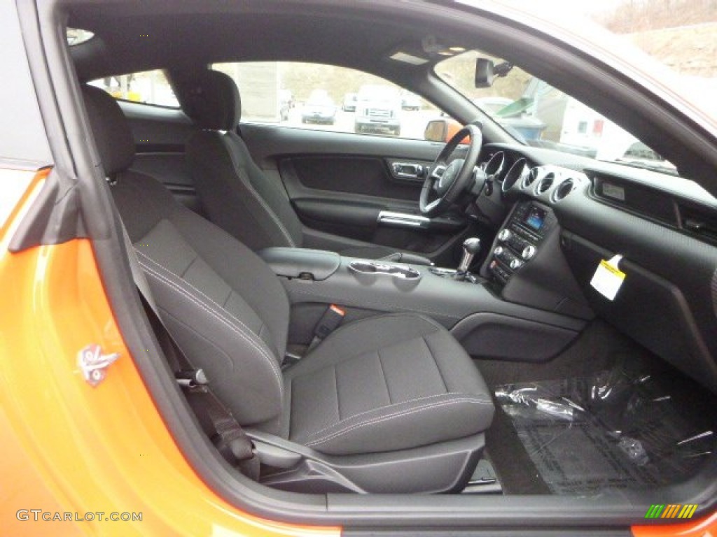 2015 Mustang V6 Coupe - Competition Orange / Ebony photo #8
