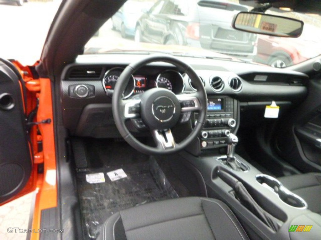 2015 Mustang V6 Coupe - Competition Orange / Ebony photo #12