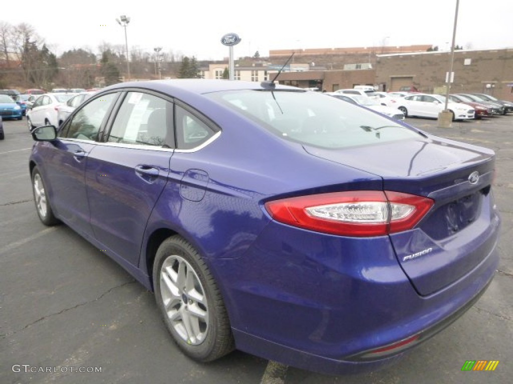 2015 Fusion SE - Deep Impact Blue Metallic / Charcoal Black photo #4